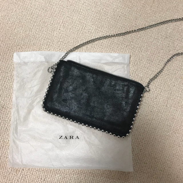 ZARA(ザラ)のaomama 様 専用 ZARA チェーンバッグ ブラック レディースのバッグ(ショルダーバッグ)の商品写真