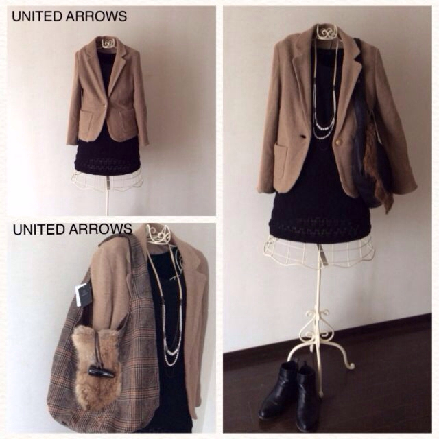 UNITED ARROWS(ユナイテッドアローズ)のマリ様専用♡ARROWSブレザー＆バッグ レディースのトップス(ニット/セーター)の商品写真