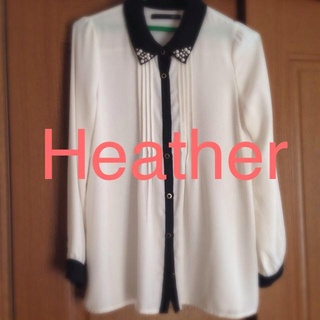 ヘザー(heather)の《heather》シフォンブラウス(シャツ/ブラウス(長袖/七分))