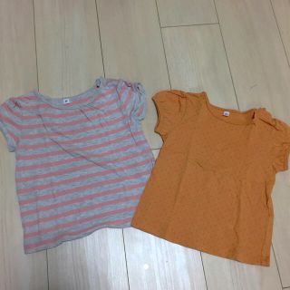 ムジルシリョウヒン(MUJI (無印良品))の無印良品 半袖パフスリーブカットソー  2点(Ｔシャツ)