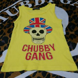 チャビーギャング(CHUBBYGANG)のmaoriina様専用。CHUBBY GANG タンクトップ 黄色地 100cm(Tシャツ/カットソー)