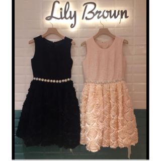 リリーブラウン(Lily Brown)のリリーブラウン☆ビジュー付きワンピ(ミニワンピース)