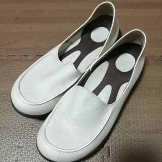 リゲッタ(Re:getA)のリゲッタ　ローファー　白　Mサイズ(ローファー/革靴)