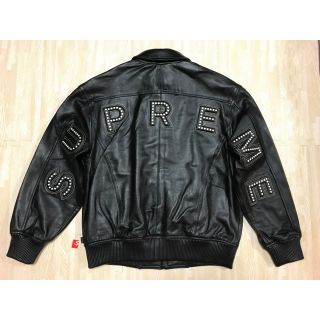 シュプリーム(Supreme)の希少S supreme  Studded Arc Logo Leather (レザージャケット)