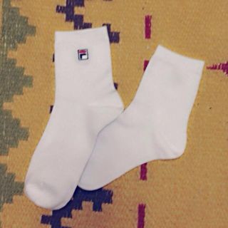 フィラ(FILA)のFILA 白ソックス 靴下(ソックス)