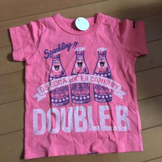 ダブルビー(DOUBLE.B)の新品タグ付 ミキハウス ダブルB ソーダTシャツ 90(Tシャツ/カットソー)