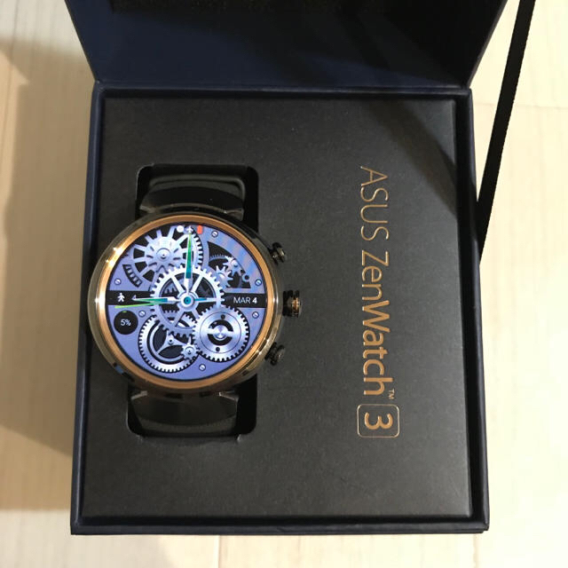ASUS(エイスース)のASUS ZenWatch 3 ガンメタル・スマートウォッチ メンズの時計(腕時計(デジタル))の商品写真