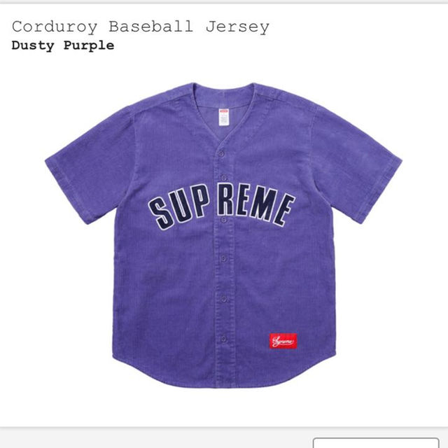 supreme corduroy baseball jersey XL