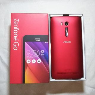 エイスース(ASUS)のZenfone Go 本体　レッド(スマートフォン本体)