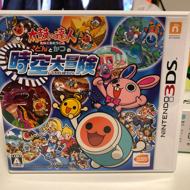 BANDAI NAMCO Entertainment(バンダイナムコエンターテインメント)のまーくん様専用☆ 3DS 太鼓の達人 どんとかつの時空大冒険 エンタメ/ホビーのゲームソフト/ゲーム機本体(携帯用ゲームソフト)の商品写真