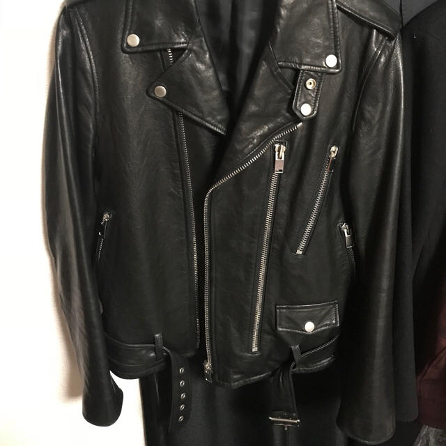 STUD HOMME レザージャケット　黒　44TAKU