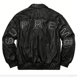 シュプリーム(Supreme)のSupreme Studded Arc Logo Leathe Jacket L(レザージャケット)