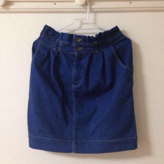 ダブルクローゼット(w closet)のデニムスカート(ひざ丈スカート)