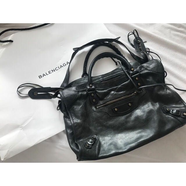 BALENCIAGA BAG(バレンシアガバッグ)のバレンシアガ CITY(シティ) 黒 バッグ 鞄 BALENCIAGA レディースのバッグ(ハンドバッグ)の商品写真