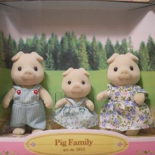 シルバニアファミリー　Pig Family ぶたさんファミリー　新品未使用　レア