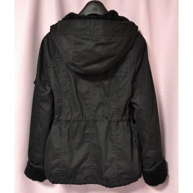 Le souk(ルスーク)のルスーク モッズコート 黒 36 ブラック INDIVI INED アンタイトル レディースのジャケット/アウター(モッズコート)の商品写真