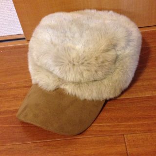 ファーのキャップ帽☆(キャップ)