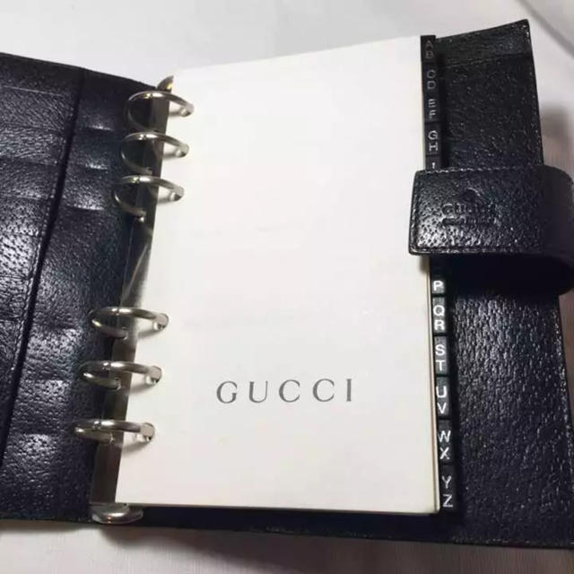 Gucci - 正規品 グッチ システム手帳 バイブルサイズ GUCCI 6穴 の通販 by archi88's shop｜グッチならラクマ