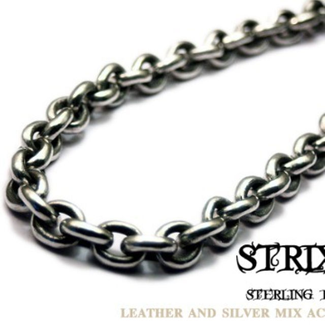 新品即決 sterling- あずきウォレットチェーン 回転フック式 極太