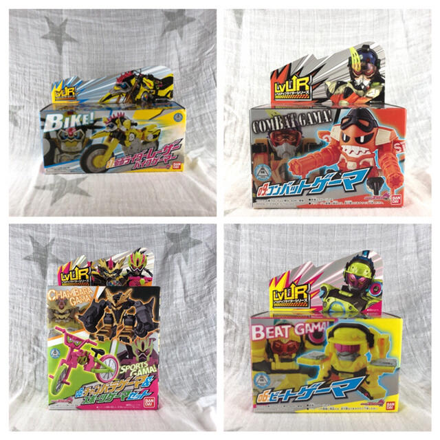 BANDAI(バンダイ)のチャンバラ&スポーツ/バイク/ビート/コンバットゲーマ4種類セット 新品 エンタメ/ホビーのフィギュア(特撮)の商品写真