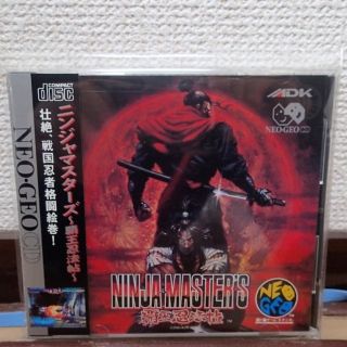 ネオジオ(NEOGEO)のネオジオCD 「ニンジャマスターズ　覇王忍法帖」(中古、帯有)(家庭用ゲームソフト)