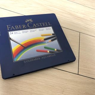 ファーバーカステル(FABER-CASTELL)の値下げほぼ新品 色鉛筆faber castell24色 水彩画(色鉛筆)