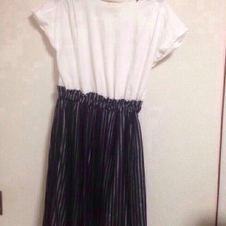 ダブルクローゼット(w closet)のw closet ドッキングワンピース(ひざ丈ワンピース)