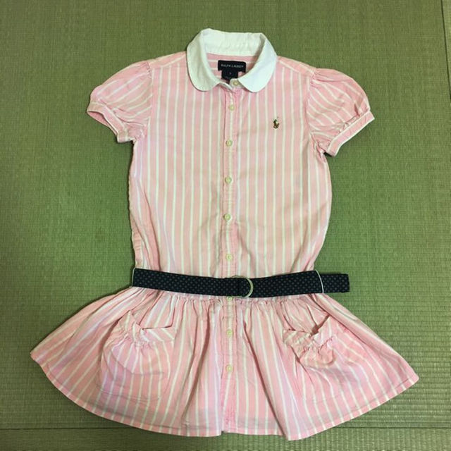 Ralph Lauren(ラルフローレン)の専用☆ラルフローレン シャツワンピース 5 キッズ/ベビー/マタニティのキッズ服女の子用(90cm~)(ワンピース)の商品写真