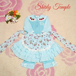 シャーリーテンプル(Shirley Temple)の♡619♡シャーリーテンプル♡ギンガムいちご＆ローズ♡スカートセット♡110cm(スカート)