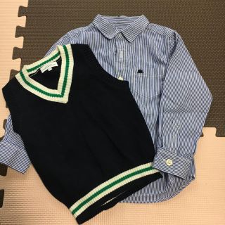 ユナイテッドアローズグリーンレーベルリラクシング(UNITED ARROWS green label relaxing)のグリーンレーベル ストライプシャツ ベスト(Tシャツ/カットソー)