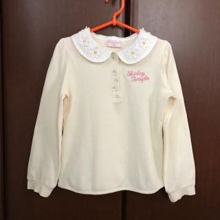 シャーリーテンプル(Shirley Temple)の【シャーリーテンプル】長袖 カットソー ブラウス アイボリー  110 120(Tシャツ/カットソー)