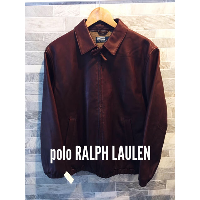 POLO RALPH LAUREN(ポロラルフローレン)の【美品】ラルフローレン 革ジャン メンズのジャケット/アウター(レザージャケット)の商品写真