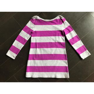 ギャップキッズ(GAP Kids)のギャップキッズ ボーダーワンピース 110cm 美品(ワンピース)