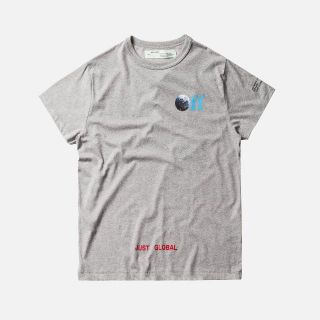 オフホワイト(OFF-WHITE)の新品 Kith Off-White Just Global Tee サイズL　(Tシャツ/カットソー(半袖/袖なし))