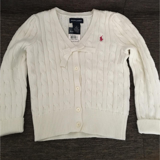 Ralph Lauren(ラルフローレン)の7日までお値引き中【新品・未使用】カーディガン  5 キッズ/ベビー/マタニティのキッズ服女の子用(90cm~)(カーディガン)の商品写真