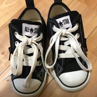 コンバース(CONVERSE)のコンバース ローカット 15cm ブラック(スニーカー)