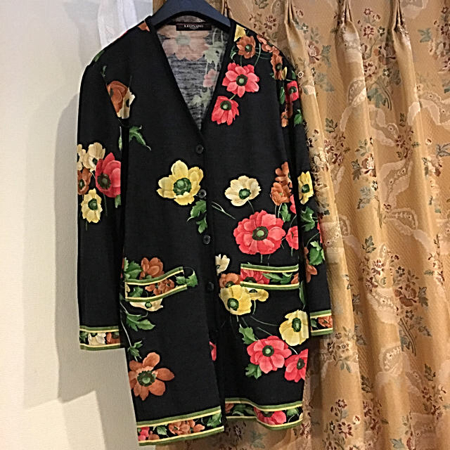 LEONARD(レオナール)のレオナール ファッション ニットジャケット カーディガン毛絹 L レディースのトップス(カーディガン)の商品写真