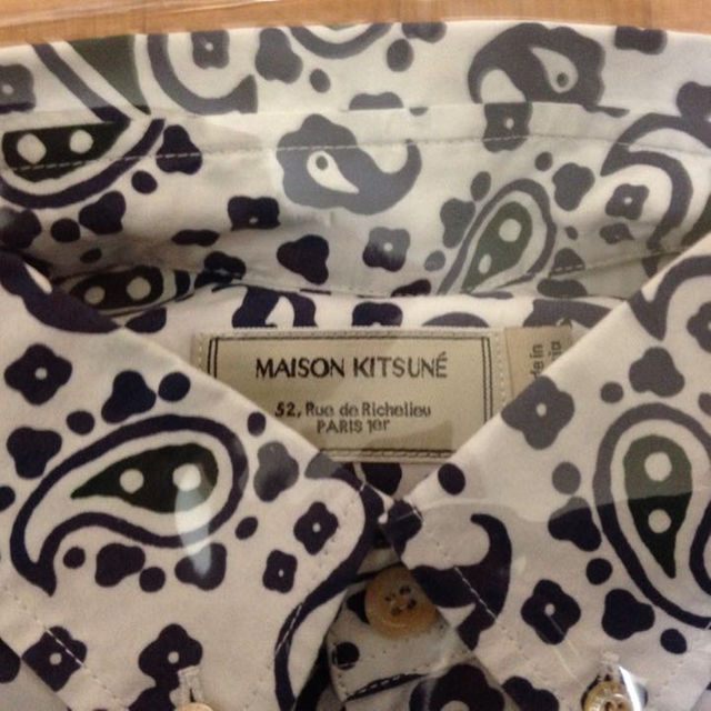 COMME des GARCONS(コムデギャルソン)の新品 14AW MAISON KITSUNE メゾンキツネ ペイズリー柄シャツ メンズのトップス(シャツ)の商品写真