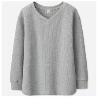 ユニクロ(UNIQLO)のすももさん専用※週末セール※新品 UNIQLO Vネック ワッフル(Tシャツ(長袖/七分))