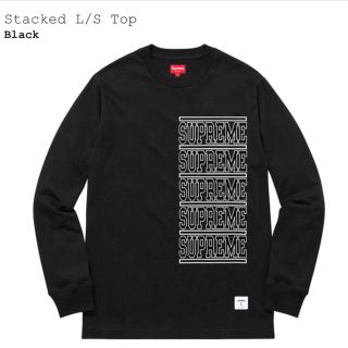 シュプリーム(Supreme)のsupreme stacked L/S top M(Tシャツ/カットソー(七分/長袖))