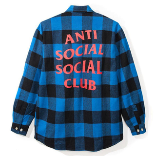 新品未開封 AntiSocialSocialClubブロックチェック ネルシャツ(シャツ)