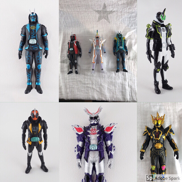 BANDAI(バンダイ)の仮面ライダーゴースト ソフビムゲン ディープスペクター ネクロムなど8体セット エンタメ/ホビーのおもちゃ/ぬいぐるみ(キャラクターグッズ)の商品写真