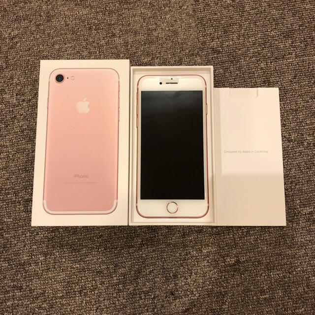 訳あり】 Apple - iphone7 128GB SIMフリー ローズゴールド 美品