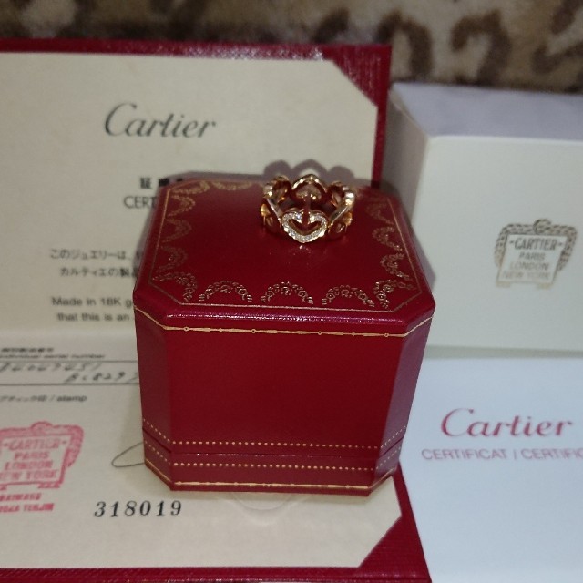 売れ筋がひクリスマスプレゼント！ Cartier - 3%offクーポンセール☆カルティエ☆Cハートオブカルティエ❤️ピンクゴールド リング(指輪)
