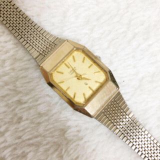 サンタモニカ(Santa Monica)のused  ＊  gold square watch(腕時計)