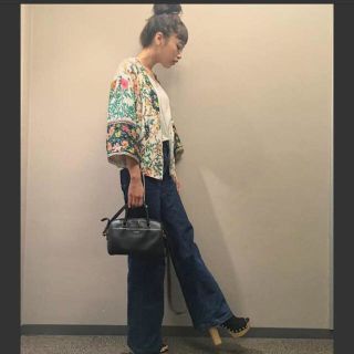 ザラ(ZARA)の値下げ ZARA 花柄 ジャンパー 羽織 近藤千尋着用 (ノーカラージャケット)