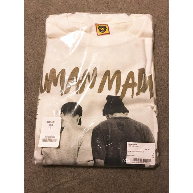 三代目 J Soul Brothers(サンダイメジェイソウルブラザーズ)の新品【HUMAN MADE for STUDIO SEVEN】ロンT ゴールド メンズのトップス(Tシャツ/カットソー(七分/長袖))の商品写真