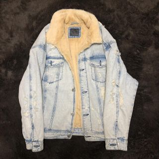 ザラ(ZARA)のボアジャケット ダメージ加工(Gジャン/デニムジャケット)