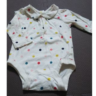 ベビーギャップ(babyGAP)のロンパース 襟付き ドット 80(ロンパース)