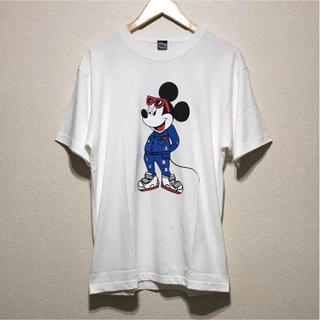 ディズニー(Disney)の【新品】 Disney ミッキー デニムセットアップコーデ ロゴ Tシャツ XL(Tシャツ/カットソー(半袖/袖なし))